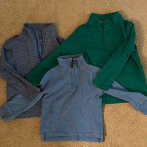 Crewcuts Three Quarter Zip/Snap Toddler Sweatshirts/Shirt